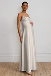 Addison Maternity Platinum Neutral bridesmaid dress by Jenny Yoo — front