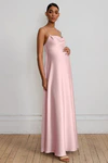 Addison Maternity Powder Pink Pink bridesmaid dress by Jenny Yoo — front
