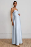 Addison Maternity Whisper Blue Blue bridesmaid dress by Jenny Yoo — front