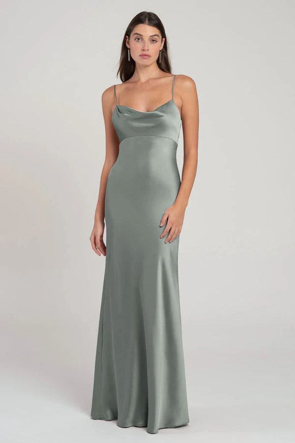 Addison Moss Green bridesmaid dress by Jenny Yoo — front Addison Moss Green bridesmaid dress by Jenny Yoo — front