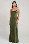 Addison Olive Green bridesmaid dress by Jenny Yoo — front