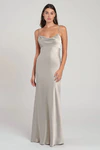 Addison Platinum Neutral bridesmaid dress by Jenny Yoo — front