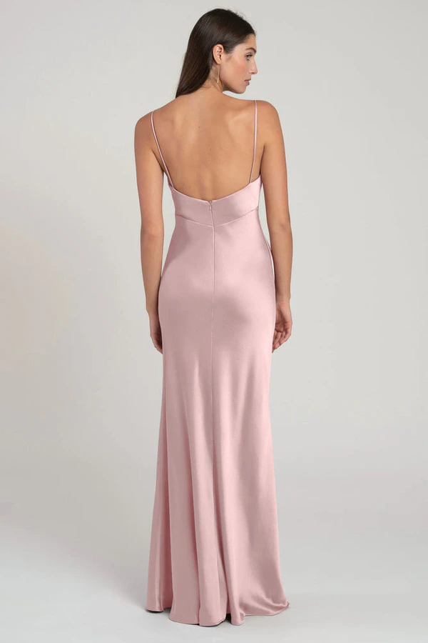 Addison Powder Pink Pink bridesmaid dress by Jenny Yoo — back Addison Powder Pink Pink bridesmaid dress by Jenny Yoo — back