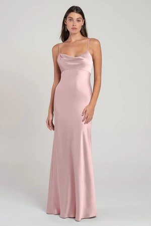 Addison Powder Pink Pink bridesmaid dress by Jenny Yoo — front