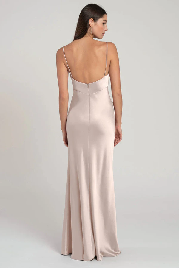 Addison Prosecco Champagne bridesmaid dress by Jenny Yoo — back Addison Prosecco Champagne bridesmaid dress by Jenny Yoo — back