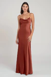 Addison Rust Orange bridesmaid dress by Jenny Yoo — front