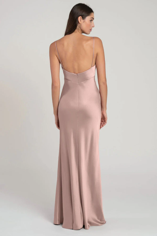 Addison Soft Blush Pink bridesmaid dress by Jenny Yoo — back Addison Soft Blush Pink bridesmaid dress by Jenny Yoo — back