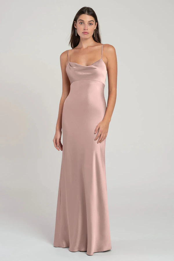 Addison Soft Blush Pink bridesmaid dress by Jenny Yoo — front Addison Soft Blush Pink bridesmaid dress by Jenny Yoo — front
