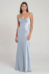 Addison Whisper Blue Blue bridesmaid dress by Jenny Yoo — front
