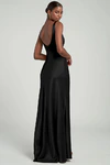 Ariana Black Black bridesmaid dress by Jenny Yoo — back