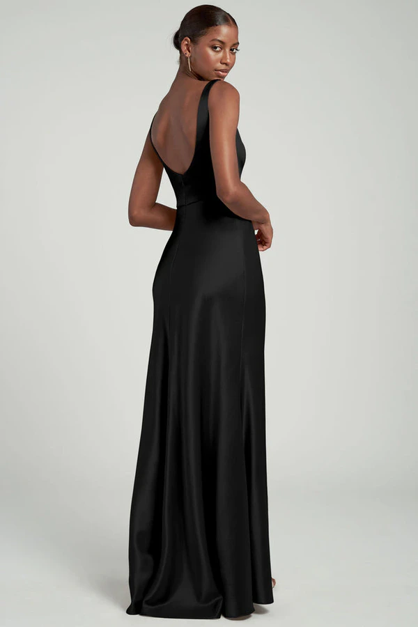 Ariana Black Black bridesmaid dress by Jenny Yoo — back Ariana Black Black bridesmaid dress by Jenny Yoo — back