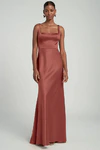 Ariana English Rose Pink bridesmaid dress by Jenny Yoo — front