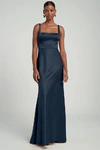 Ariana French Blue Navy bridesmaid dress by Jenny Yoo — front