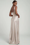 Ariana Latte Neutral bridesmaid dress by Jenny Yoo — back