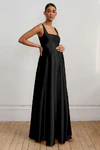 Ariana Maternity Black Black bridesmaid dress by Jenny Yoo — front