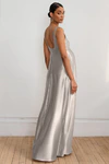 Ariana Maternity Latte Neutral bridesmaid dress by Jenny Yoo — back