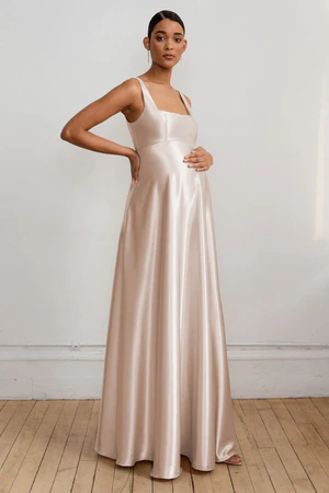Ariana Maternity Blush Bridesmaid Dress by Jenny Yoo