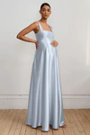 Ariana Maternity Whisper Blue Blue bridesmaid dress by Jenny Yoo — front