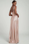 Ariana Whipped Apricot Orange bridesmaid dress by Jenny Yoo — back