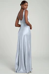 Ariana Whisper Blue Blue bridesmaid dress by Jenny Yoo — back
