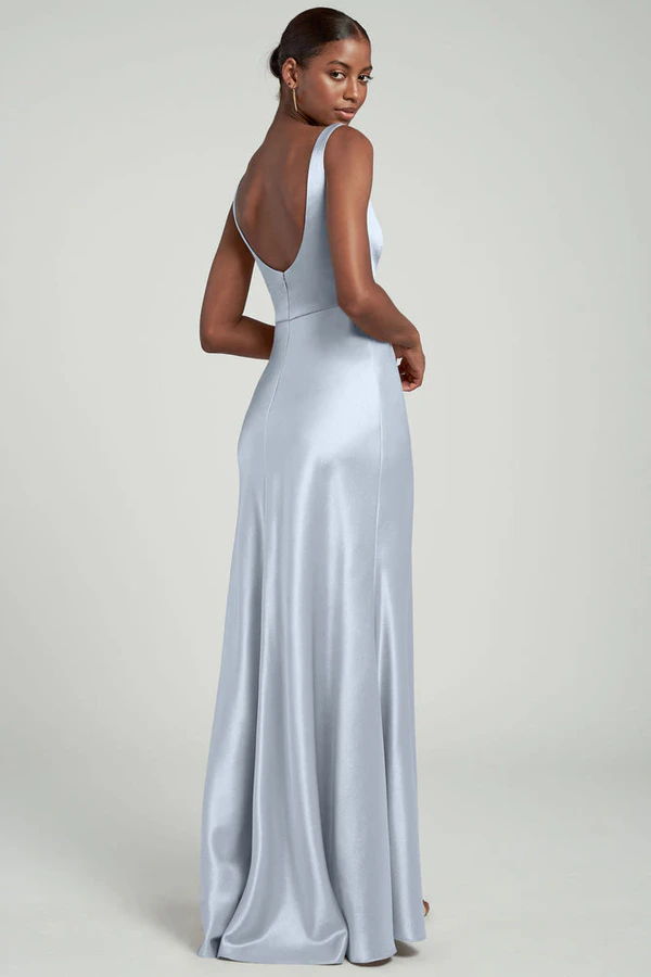 Ariana Whisper Blue Blue bridesmaid dress by Jenny Yoo — back Ariana Whisper Blue Blue bridesmaid dress by Jenny Yoo — back
