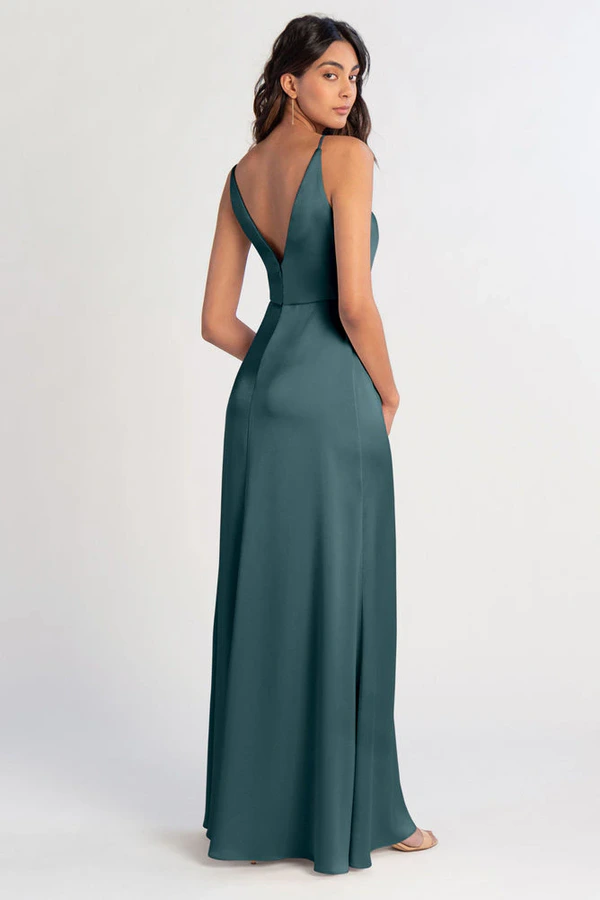 Beckett Agave Green bridesmaid dress by Jenny Yoo — back Beckett Agave Green bridesmaid dress by Jenny Yoo — back