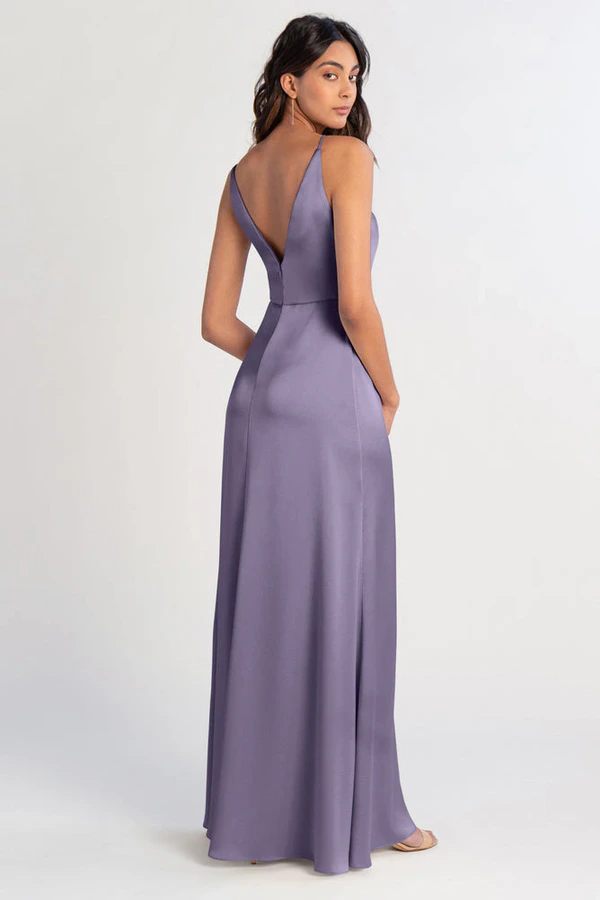 Beckett Amethyst Purple bridesmaid dress by Jenny Yoo — back Beckett Amethyst Purple bridesmaid dress by Jenny Yoo — back