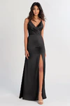 Beckett Black bridesmaid dress by Jenny Yoo — front