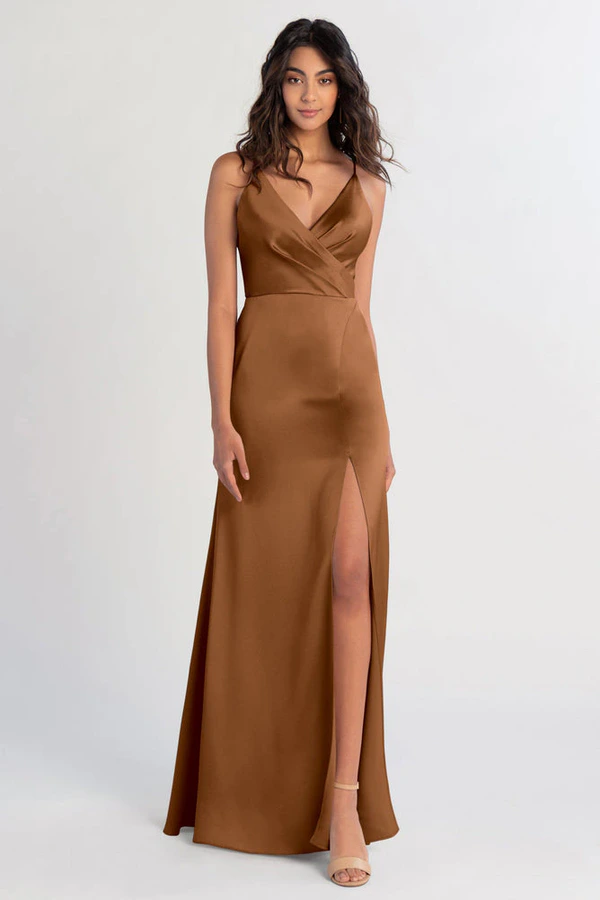 Beckett Bronze Gold bridesmaid dress by Jenny Yoo — front Beckett Bronze Gold bridesmaid dress by Jenny Yoo — front