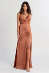 Beckett Canyon Sunset Orange bridesmaid dress by Jenny Yoo — front