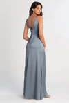 Beckett Chambray Blue bridesmaid dress by Jenny Yoo — back