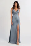 Beckett Chambray Blue bridesmaid dress by Jenny Yoo — front