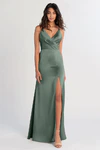 Beckett Eucalyptus Green bridesmaid dress by Jenny Yoo — front