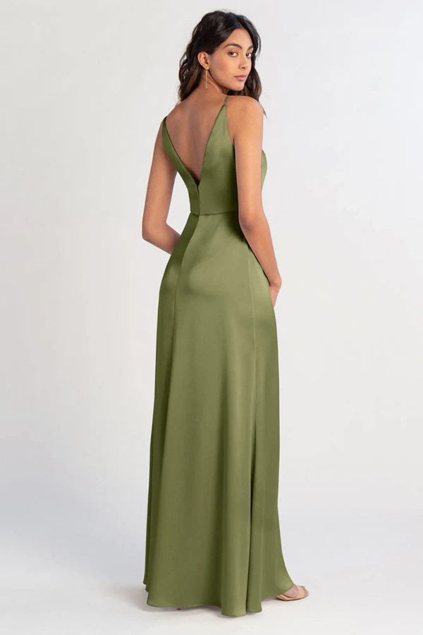 Beckett Fern Green bridesmaid dress by Jenny Yoo — back Beckett Fern Green bridesmaid dress by Jenny Yoo — back