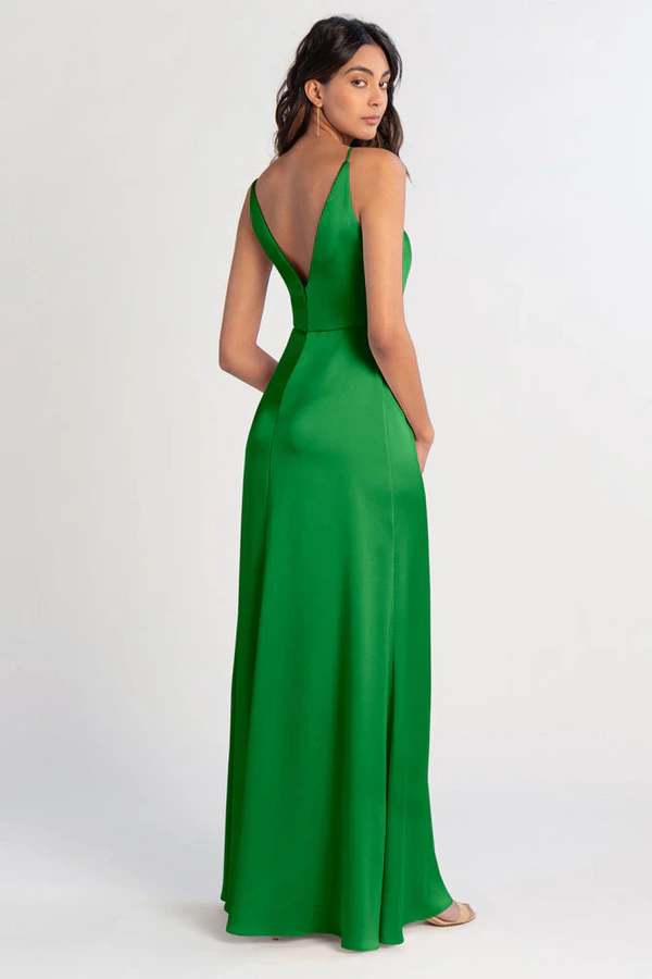 Beckett Kelly Green Green bridesmaid dress by Jenny Yoo — back Beckett Kelly Green Green bridesmaid dress by Jenny Yoo — back