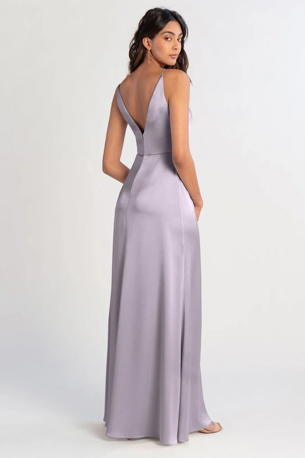 Beckett Lilac Mist Purple bridesmaid dress by Jenny Yoo — back Beckett Lilac Mist Purple bridesmaid dress by Jenny Yoo — back