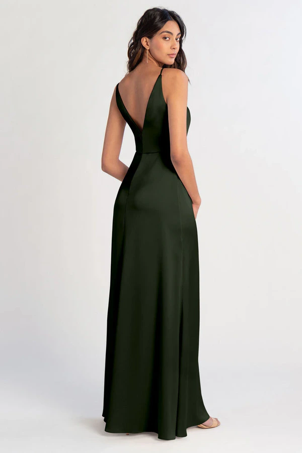 Beckett Loden Green bridesmaid dress by Jenny Yoo — back Beckett Loden Green bridesmaid dress by Jenny Yoo — back