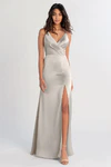 Beckett Platinum Neutral bridesmaid dress by Jenny Yoo — front