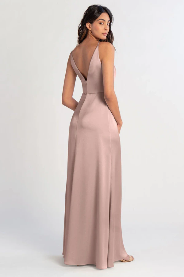 Beckett Soft Blush Pink bridesmaid dress by Jenny Yoo — back Beckett Soft Blush Pink bridesmaid dress by Jenny Yoo — back