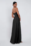 Cecile Black Black bridesmaid dress by Jenny Yoo — back