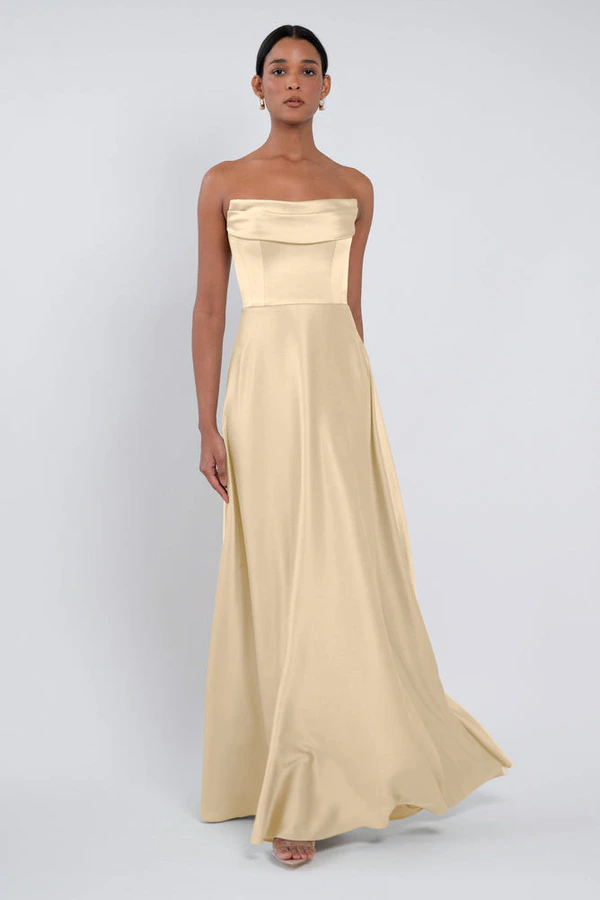 Cecile Buttercup Yellow bridesmaid dress by Jenny Yoo — front Cecile Buttercup Yellow bridesmaid dress by Jenny Yoo — front