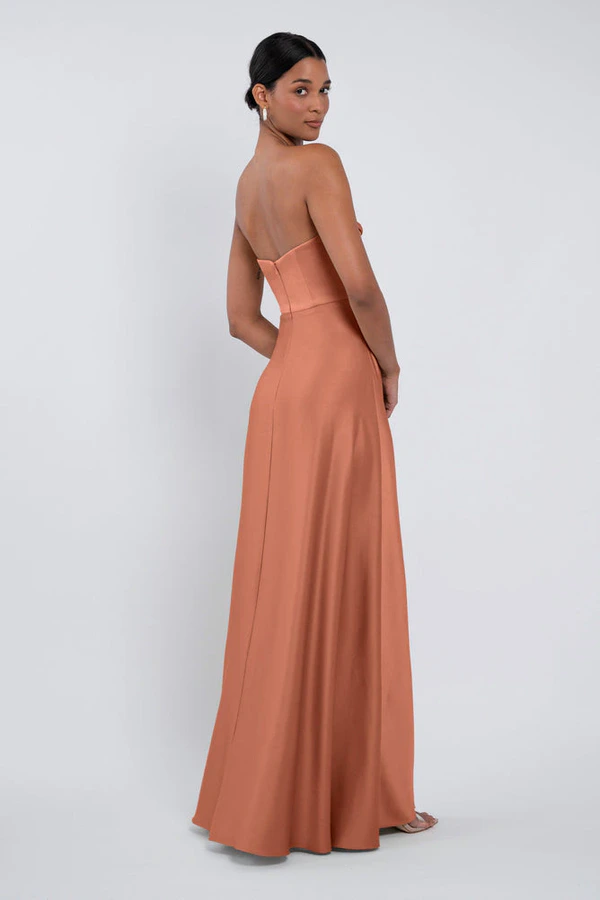 Cecile Canyon Sunset Orange bridesmaid dress by Jenny Yoo — back Cecile Canyon Sunset Orange bridesmaid dress by Jenny Yoo — back