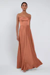 Cecile Canyon Sunset Orange bridesmaid dress by Jenny Yoo — front
