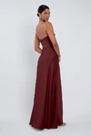 Cecile Dark Berry Burgundy bridesmaid dress by Jenny Yoo — back