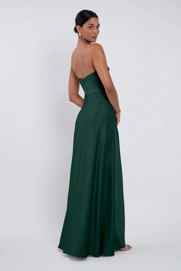 Cecile Emerald Green bridesmaid dress by Jenny Yoo — back Cecile Emerald Green bridesmaid dress by Jenny Yoo — back