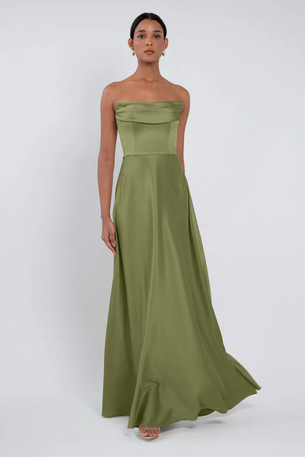 Cecile Fern Green bridesmaid dress by Jenny Yoo — front Cecile Fern Green bridesmaid dress by Jenny Yoo — front