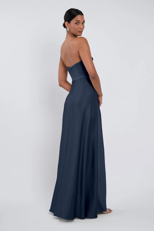 Cecile French Blue Navy bridesmaid dress by Jenny Yoo — back Cecile French Blue Navy bridesmaid dress by Jenny Yoo — back