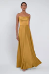 Cecile Marigold Gold bridesmaid dress by Jenny Yoo — front