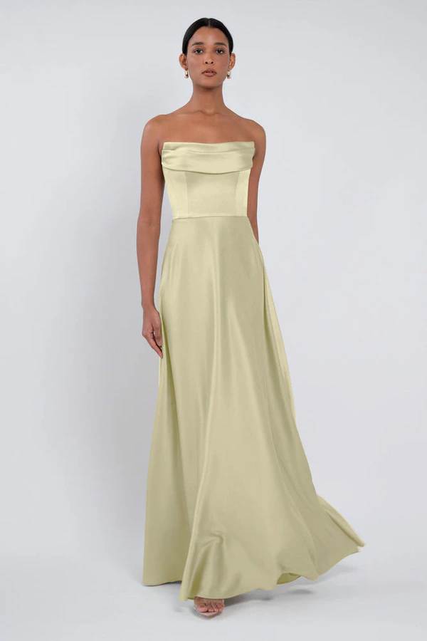 Cecile Matcha Green bridesmaid dress by Jenny Yoo — front Cecile Matcha Green bridesmaid dress by Jenny Yoo — front
