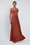 Cecile Rust Orange bridesmaid dress by Jenny Yoo — front